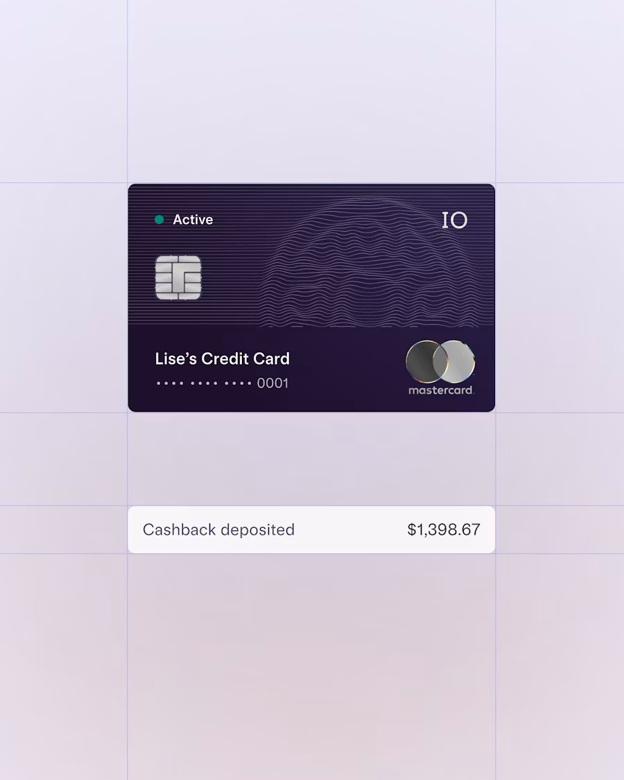Cashback deposited directly into the account
