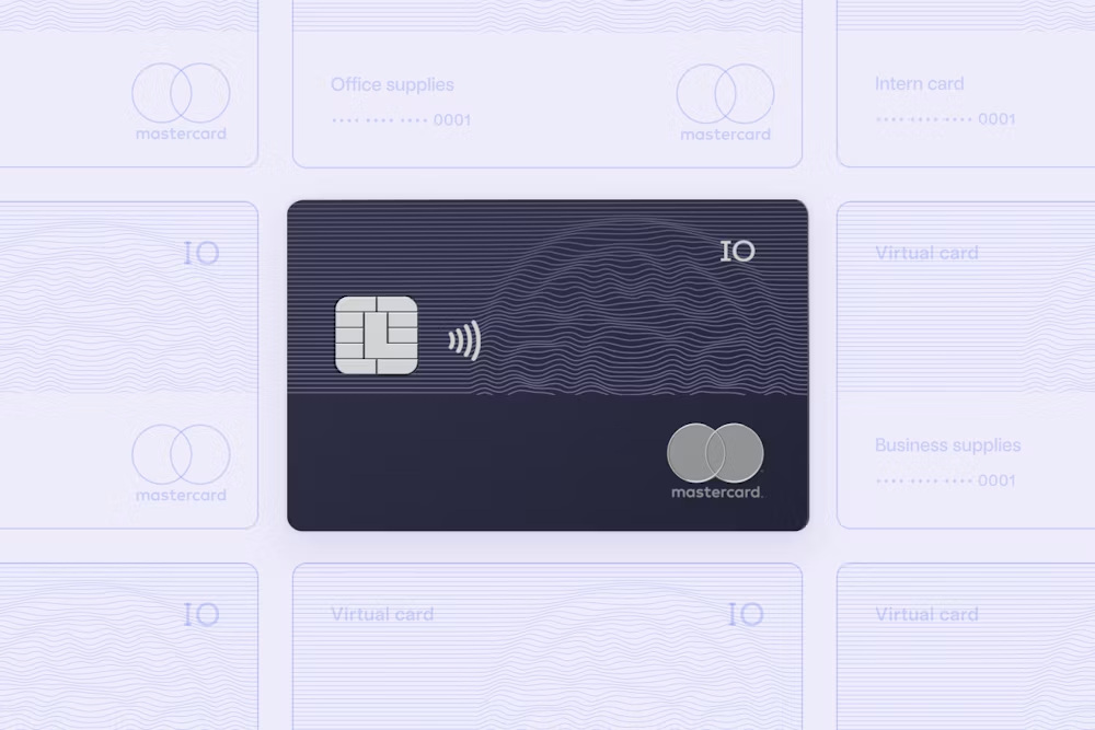The spend management dashboard with issued team cards
